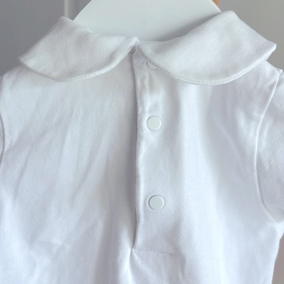 Nanan Italian high end baby clothes company White Romper 3 months Worn 2 times - Picture 3 of 4